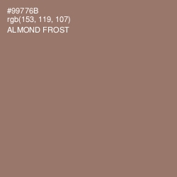 #99776B - Almond Frost Color Image